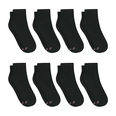 Hanes Cool Comfort Cushion Womens Multi-Pack 8 Pair Quarter Ankle Socks
