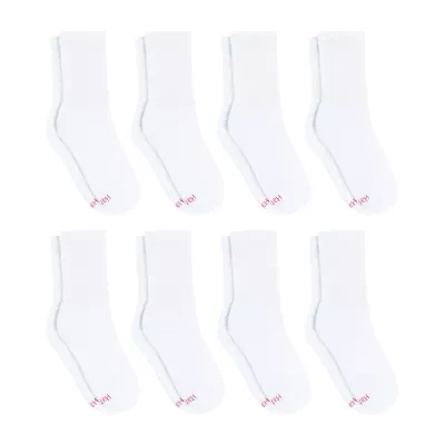 Hanes Cool Comfort Cushion Womens 8 Pair Crew Socks