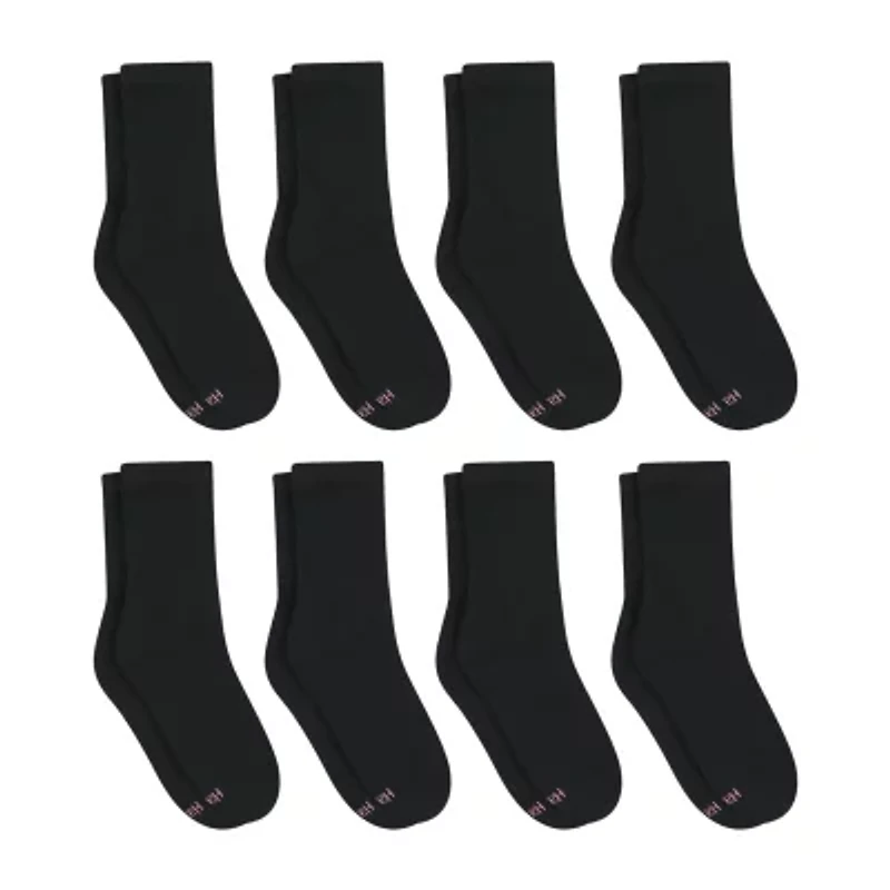 Hanes Cool Comfort Cushion Womens 8 Pair Crew Socks