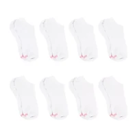 Hanes Cool Comfort Super No Show Womens Breathable Multi-Pack 8 Pair Liner Socks