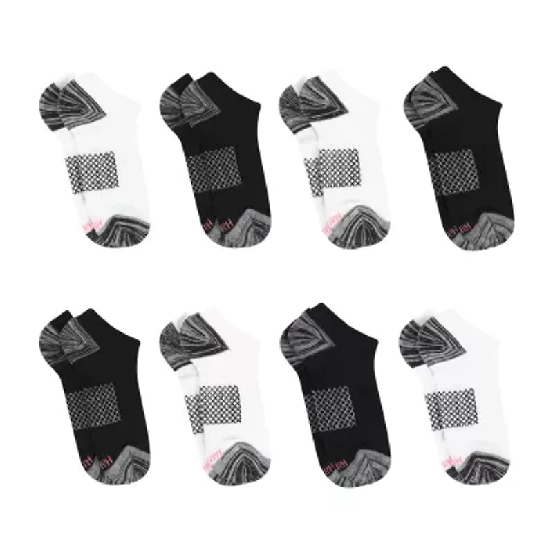 Hanes Cool Comfort Breathable Womens Multi-Pack 8 Pair No Show Socks