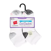 Hanes Cool Comfort Womens Breathable Multi-Pack 8 Pair Quarter Ankle Socks