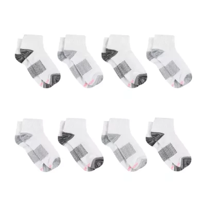 Hanes Cool Comfort Womens Breathable Multi-Pack 8 Pair Quarter Ankle Socks