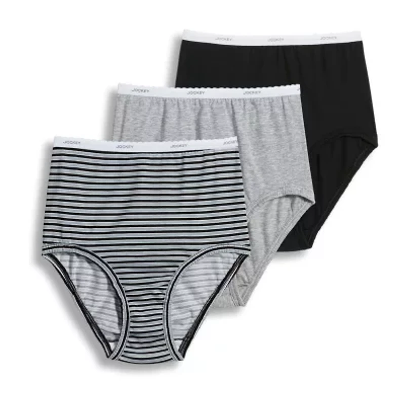 Jockey Womens Plus 3 Pair Brief Panty 9483