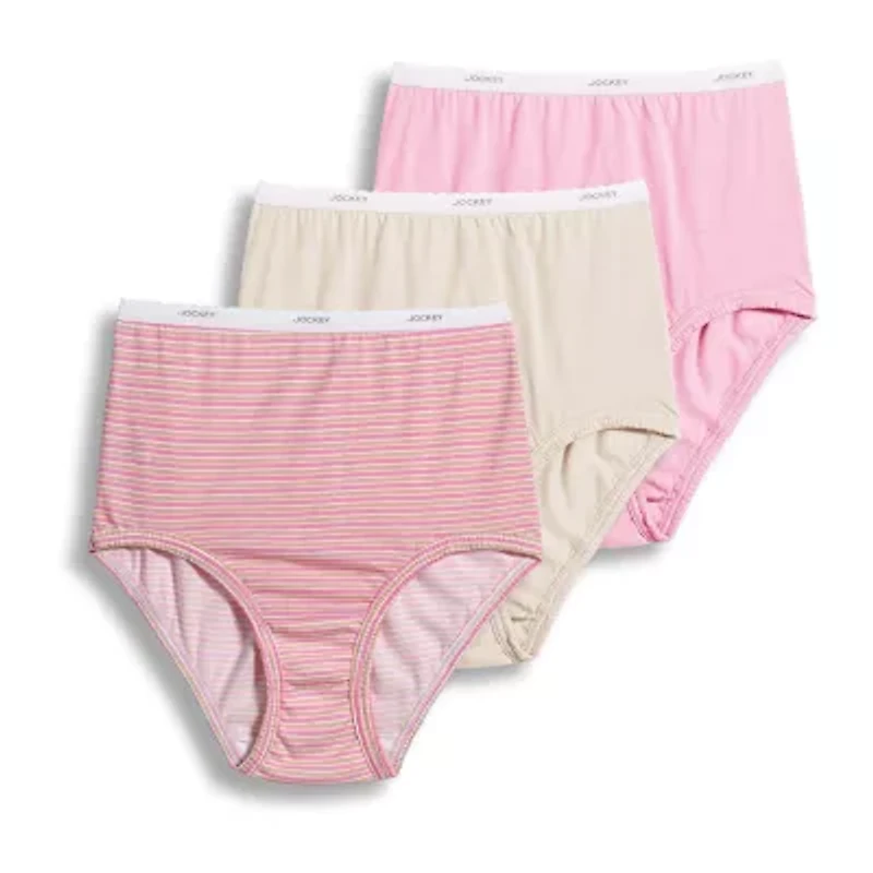 Jockey Womens Plus 3 Pair Brief Panty 9483