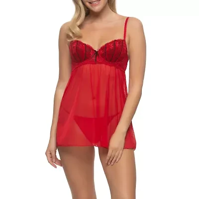 Jezebel Wish Mesh and Lace Babydoll - 999562