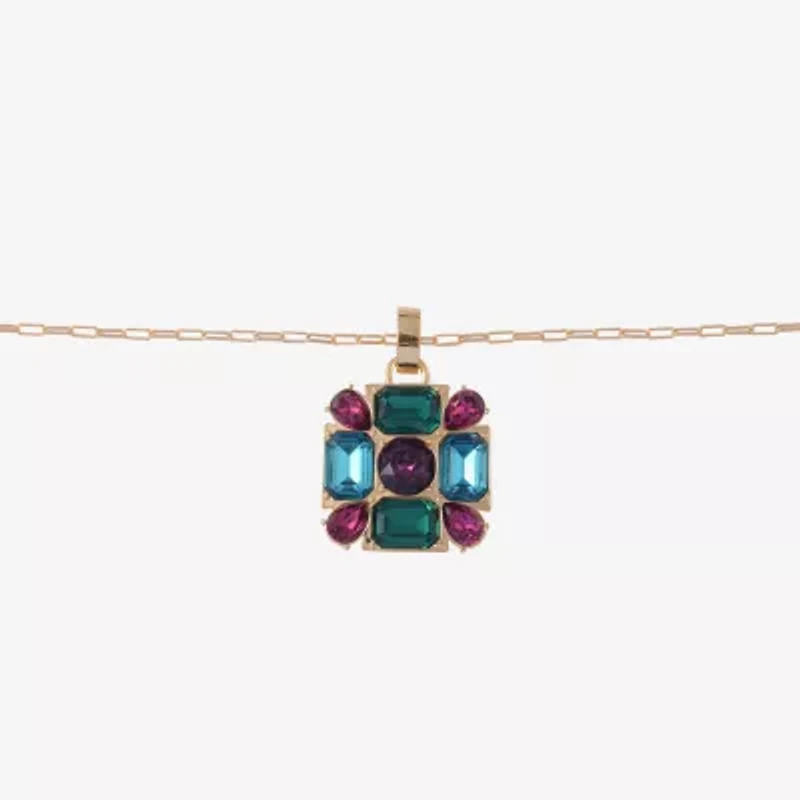 Mixit Gold Tone Womens 30 Inch Pendant Necklace