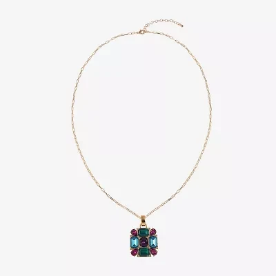 Mixit Gold Tone Womens 30 Inch Pendant Necklace