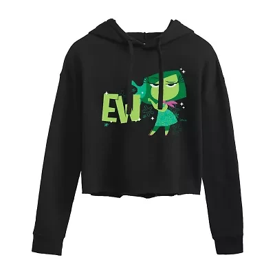 Womens Juniors Long Sleeve Inside Out Hoodie
