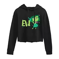 Womens Juniors Long Sleeve Inside Out Hoodie
