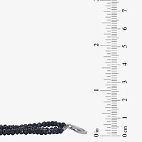 Genuine Tahitian Pearl and Black Spinel Bead Sterling Silver Necklace