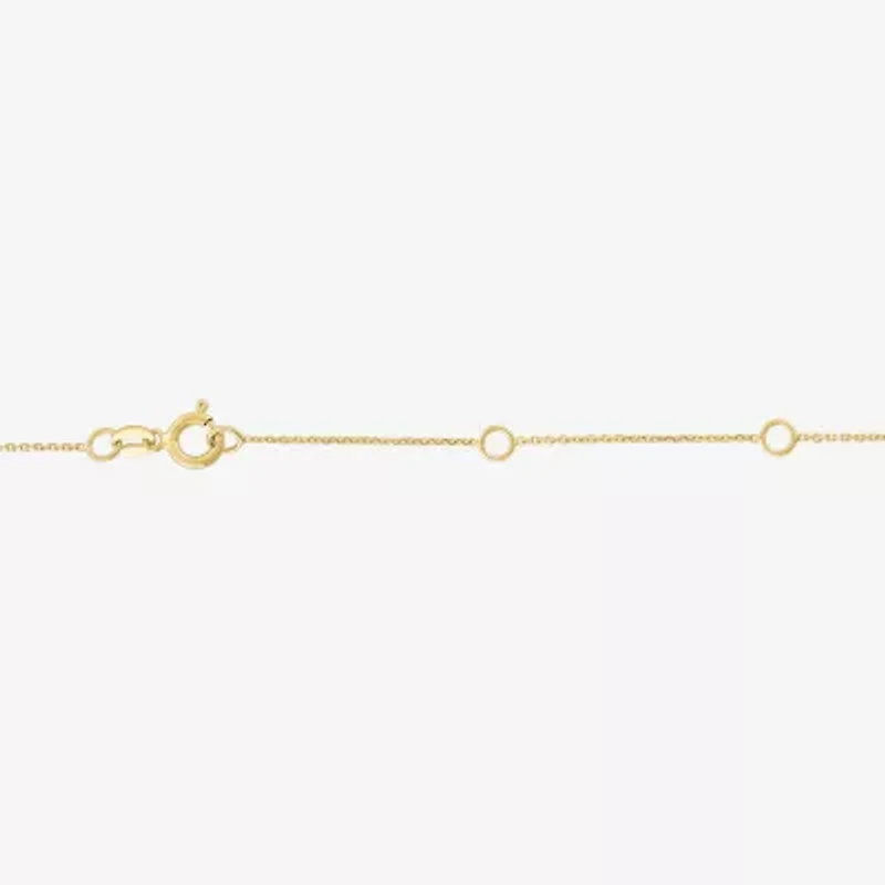 Diamond Addiction (G-H / I1-I2) Womens 1/3 CT. T.W. Lab Grown White Diamond 10K Gold Round 18 Inch Pendant Necklace