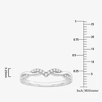 1/10 CT.T.W. Natural Diamond 10K or 14K White Gold Wedding Band