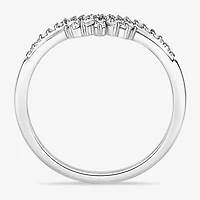 Womens 1/5 CT. Natural White Diamond 10K Gold Wedding Band