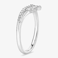 Womens 1/5 CT. Natural White Diamond 10K Gold Wedding Band