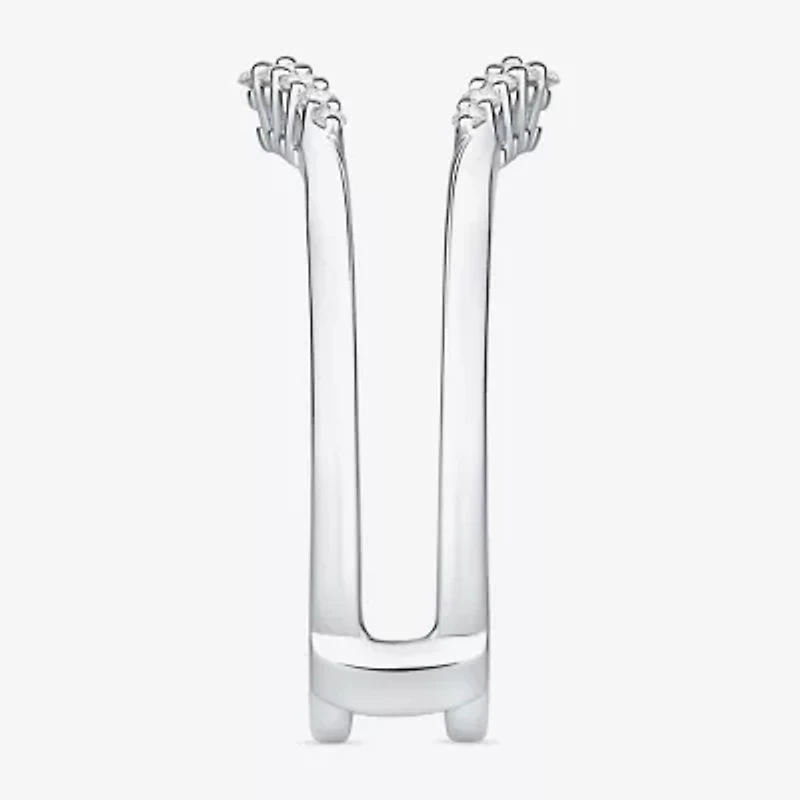 Womens 1/5 CT. Natural White Diamond 10K Gold Wedding Ring Guard