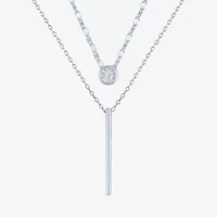 YES, PLEASE! 2-pc.Lab-Grown (G-H / I1-I2) Diamond Accent Necklace Set Sterling Silver