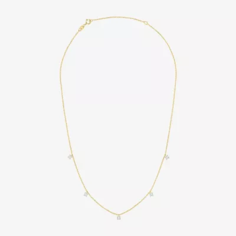 Diamond Addiction (G-H / Si2-I1) Womens 1/10 CT. T.W. Lab Grown White Sterling Silver 18 Inch Pendant Necklace