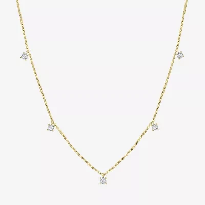 Diamond Addiction (G-H / Si2-I1) Womens 1/10 CT. T.W. Lab Grown White Sterling Silver 18 Inch Pendant Necklace