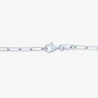 (G-H / I1-I2) Womens White Diamond Sterling Silver 13 Inch Tennis Necklace