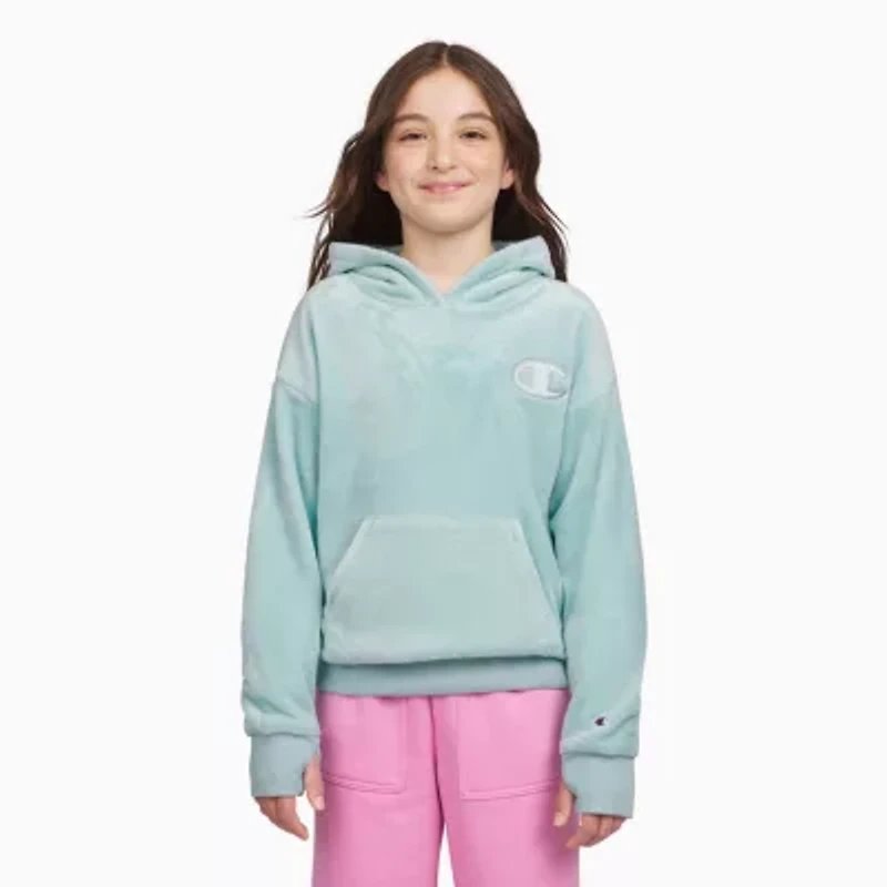 Champion Big Kid Girls Long Sleeve Fleece Active Hoodie