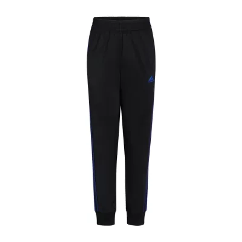 adidas Little Boys Cuffed Mid Rise Regular Fit Fleece Jogger Pant