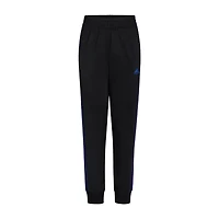 adidas Little Boys Cuffed Mid Rise Regular Fit Fleece Jogger Pant