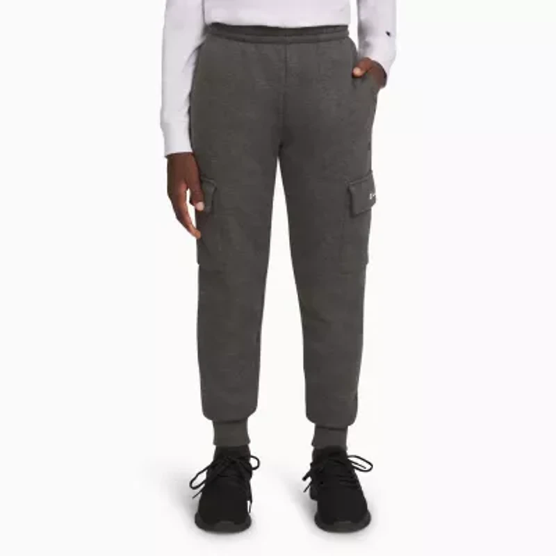 Champion Big Kid Boys Mid Rise Cuffed Active Fleece Cargo Pant