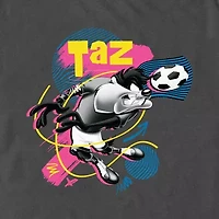 Mens Short Sleeve Looney Tunes Soccer Graphic T-Shirt