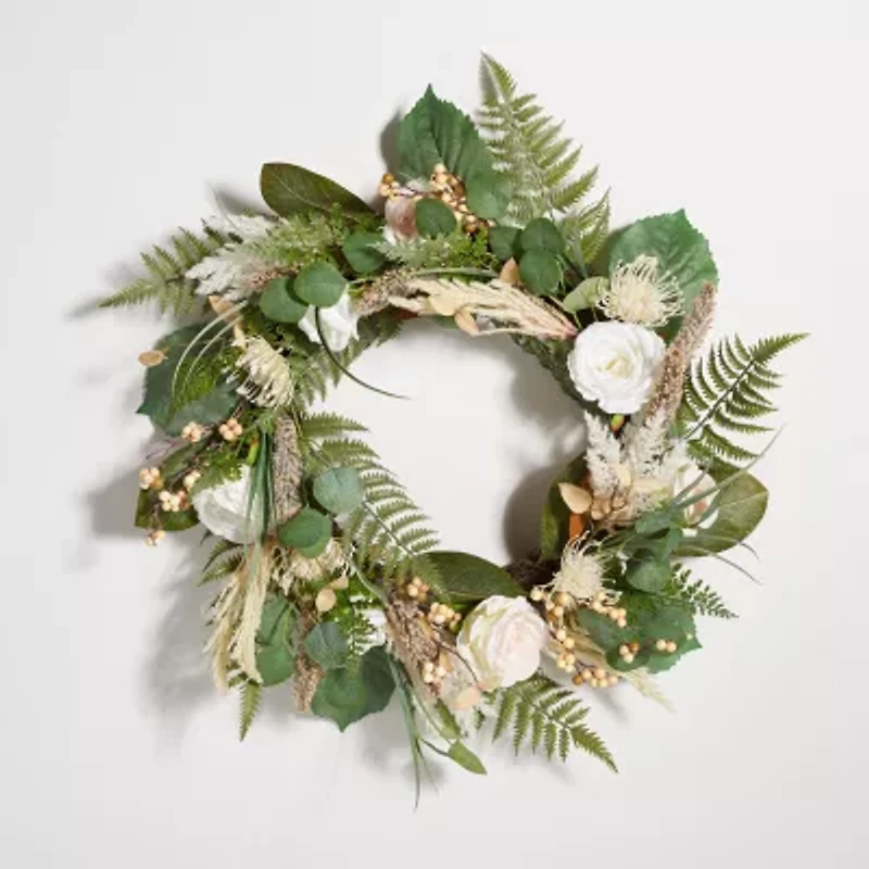 Safavieh Rose & Fern Wreath