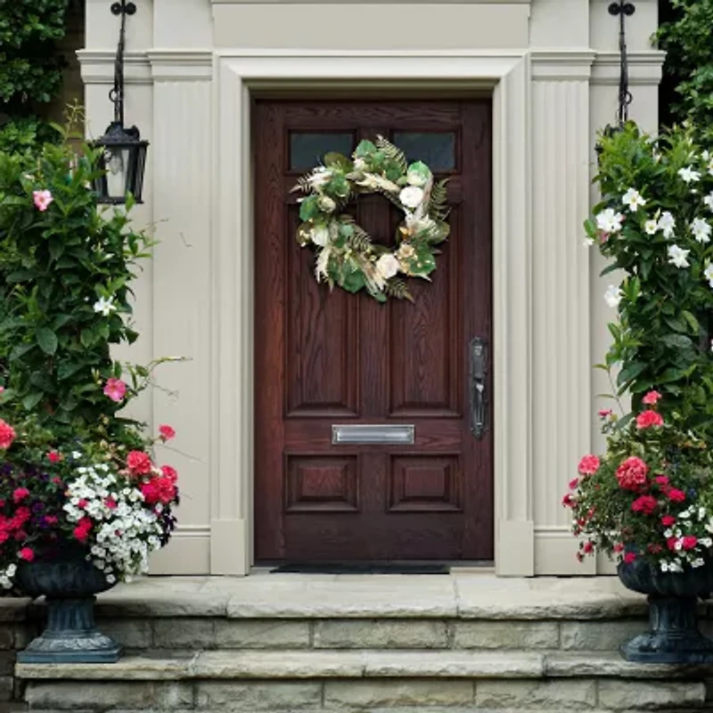 Safavieh Rose & Fern Wreath