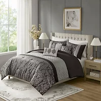 Madison Park Annette Jacquard 6-pc. Midweight Comforter Set