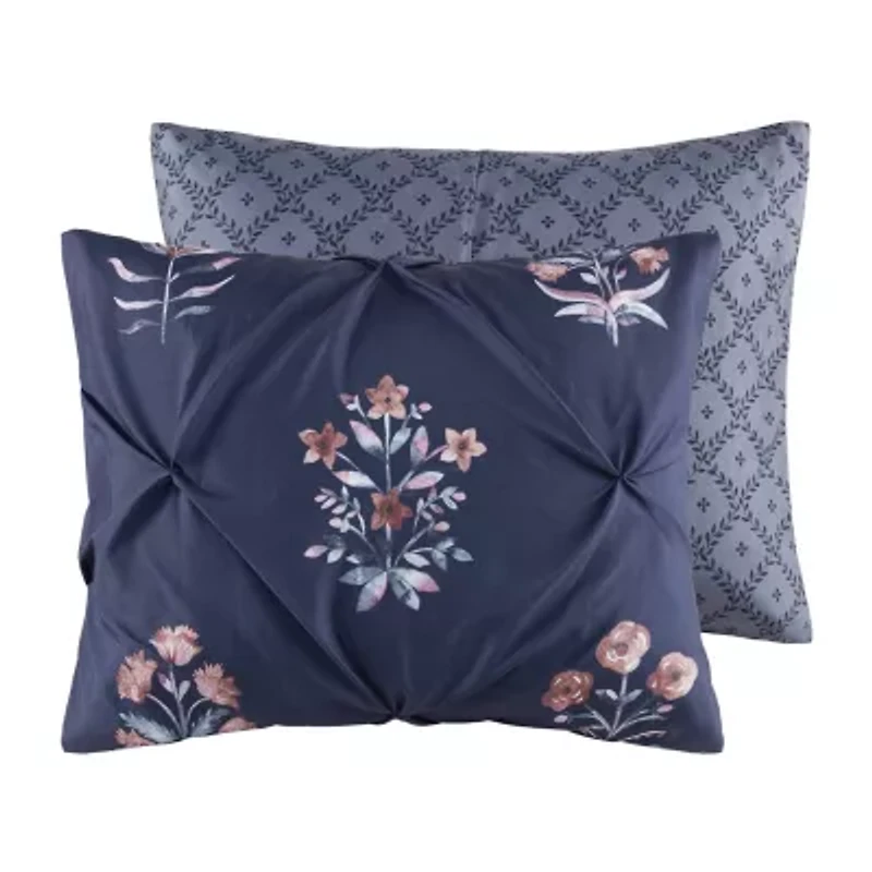 Madison Park Peony Pintuck 4-pc. Midweight Comforter Set