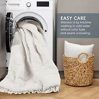 510 Design Phoebe Diamond Quilted Ruffle Edge Midweight Comforter Set