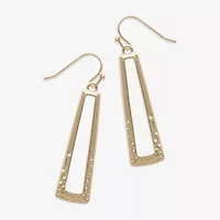 Bold Elements Gold Tone Womens Drop Earrings