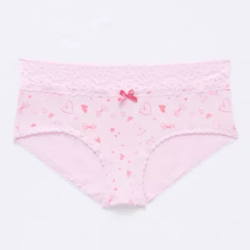 Arizona Body Organic Cotton with Lace Boyshort Panty