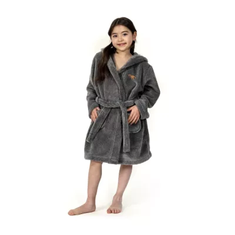 Linum Home Textiles Plush Dino Little & Big Boys Long Sleeve Bathrobe