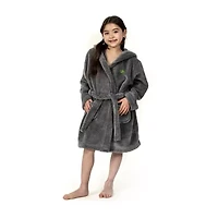 Linum Home Textiles Plush Turtle Kids Bathrobe Unisex Long Sleeve Length Robe