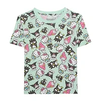 Little & Big Kid Girls Crew Neck Short Sleeve Regular Fit Hello Kitty Graphic T-Shirt