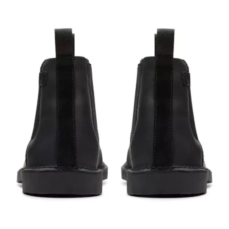 Clarks Mens Shepton Flat Heel Chelsea Boots
