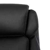 Sealy Atlas Bonded Ergonomic Design Adjustable Height Office Chair in Black