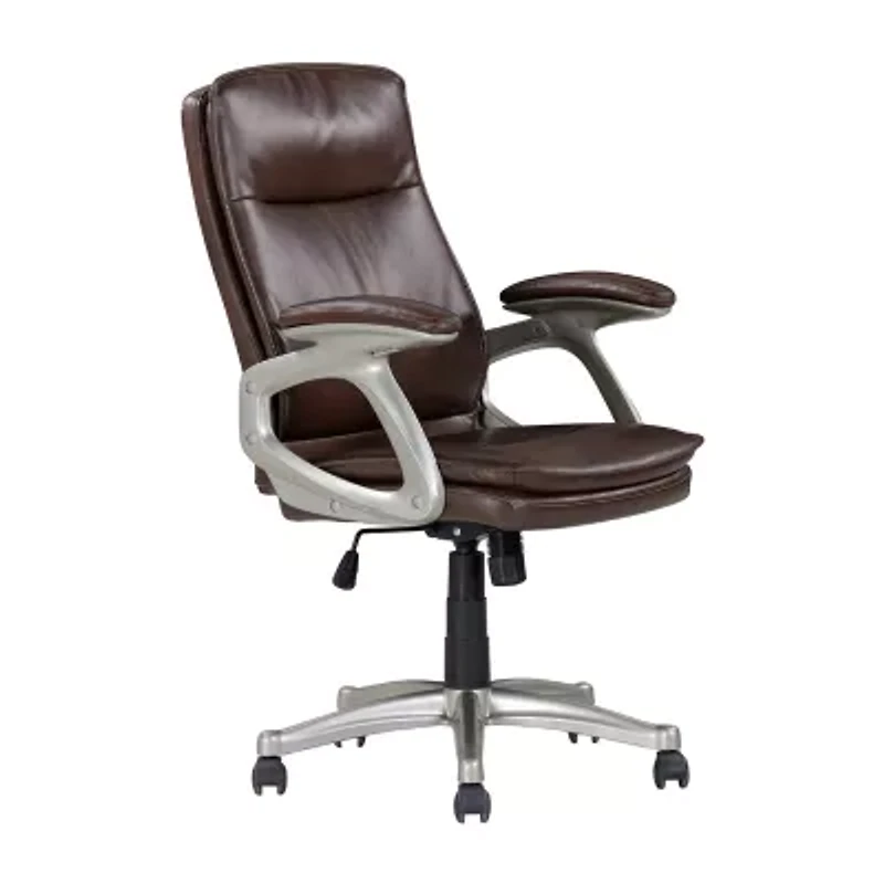 Sealy Hugo Ergonomic Design Adjustable Height Office Chair in Brown