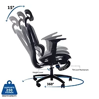 Sealy® Hxley Ergonomic Design Adjustable Height Office Chair