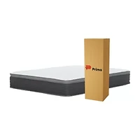 Primo Equilibria Pocket Coil 12" Medium/Firm Hybrid Euro Top - Mattress a Box