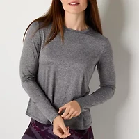 Xersion Womens Performance Crew Neck Long Sleeve T-Shirt