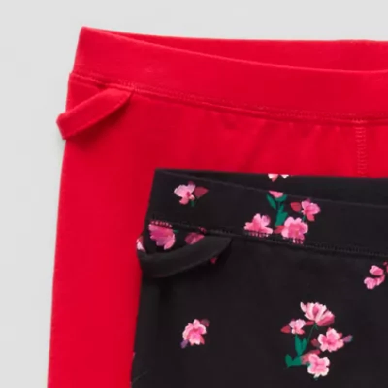 Thereabouts Little & Big Kid Girls Easy-on + Easy-off Seated Wear 2-pc. Full Length Leggings