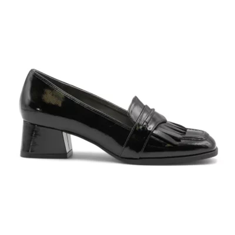 Adrienne Vittadini  Blossom Womens Square Closed Toe Loafers