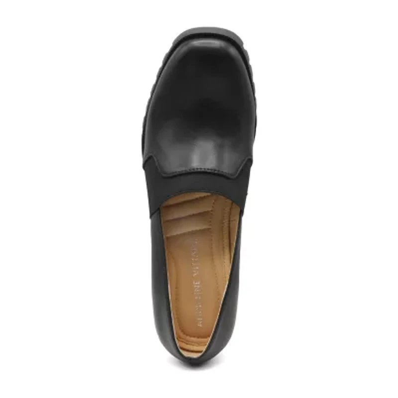 Adrienne Vittadini  Brandi Womens Square Loafers