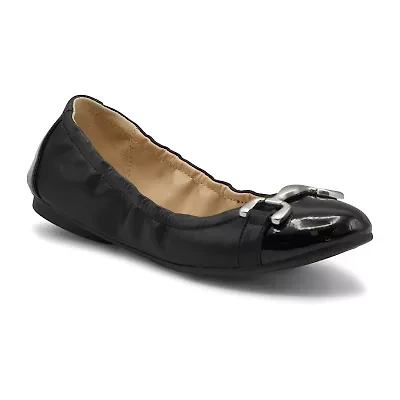 Adrienne Vittadini  Cadeeno Womens Round Ballet Flats