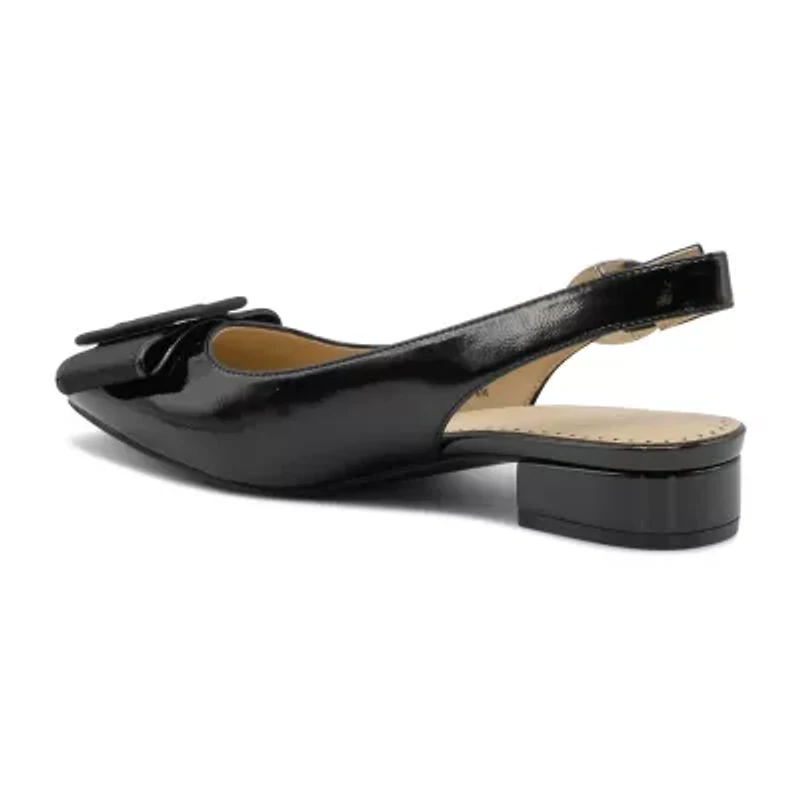 Adrienne Vittadini  Papine Womens Pointed Closed Toe Block Heel Pumps